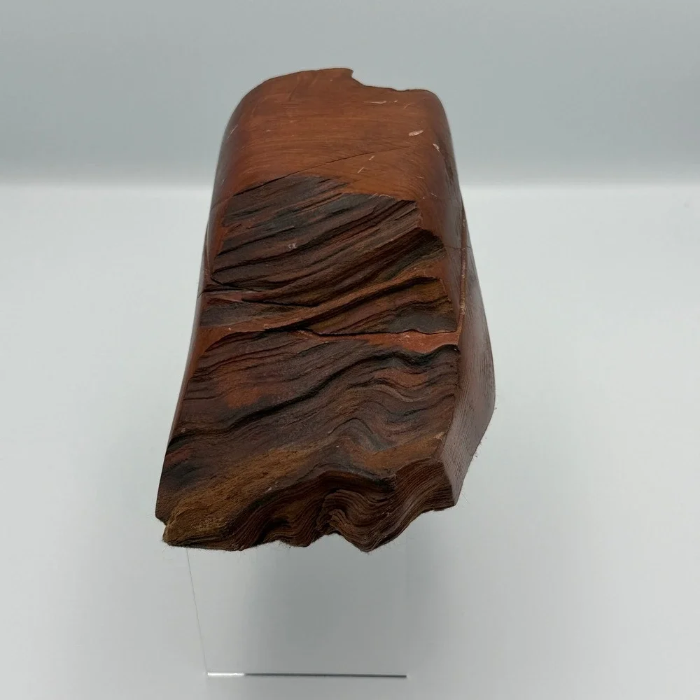 Live Edge Wood Trinket Box Unisex Rustic Natural Brown Hand Carved Small